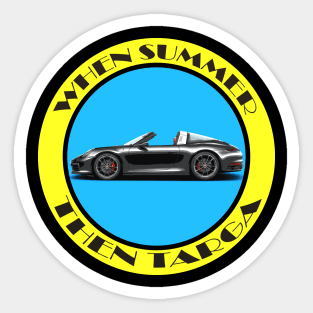 Summer Targa - Porsche Targa Sticker